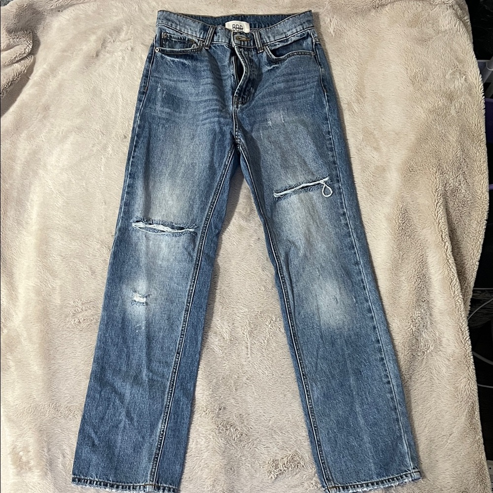 BDG Women's Blue Loose Straight Leg Jeans